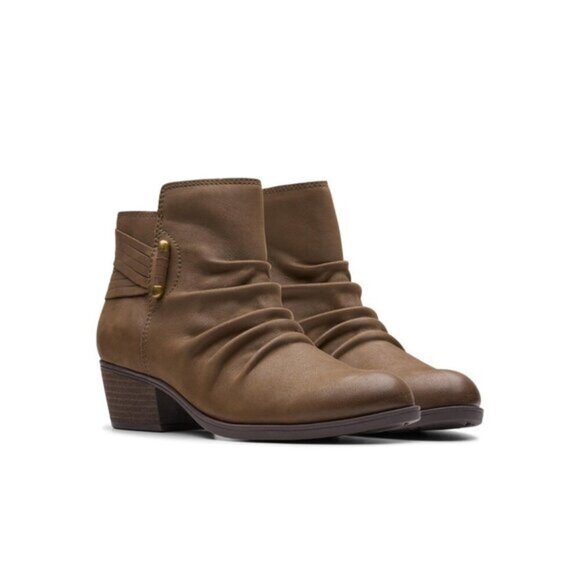 Clarks Charlten Rosa Women's Boots Mushroom Nubuck : 12 B - Medium, NIB - Picture 1 of 16